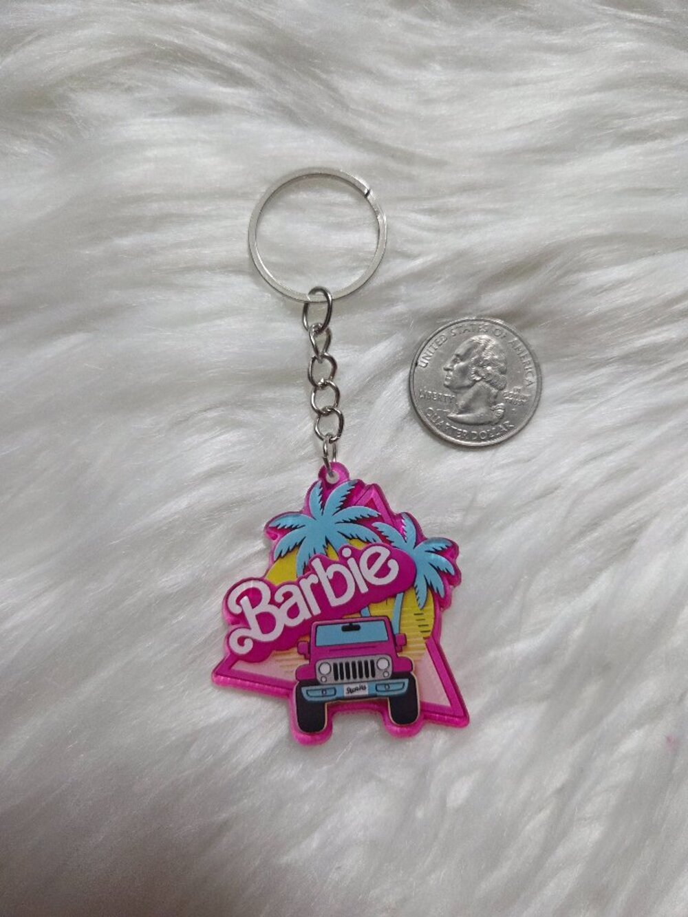 Barbie Jeep Keychain - Picture 3 of 5
